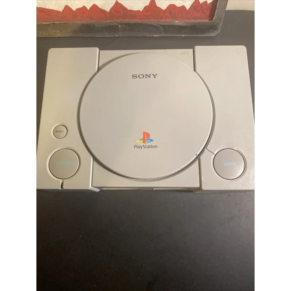 Sony PlayStation PS1 Original Console Grey  SCPH-9001 Tested No Cords Controller